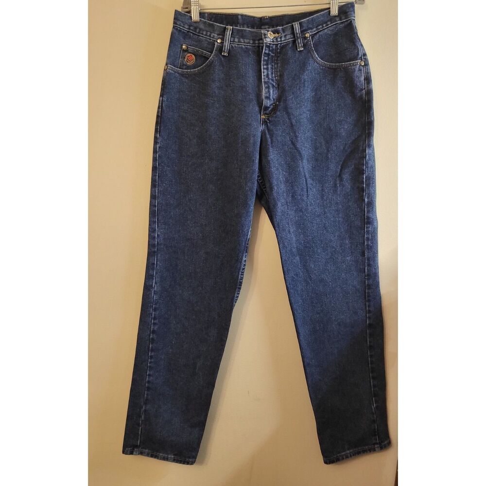 VINTAGE WRANGLER 90'S Y2K 20X HIGH RISE BAGGY TAPERED WOMEN JEANS SIZE 13/14 X34